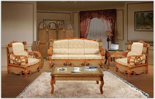 佛山藤實木家具廠價直銷 歐式竹藤客廳沙發床9025，品質與實惠的完美結合